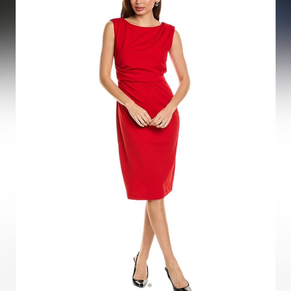 Laundry by Shelli Segal scuba crepe sheath dress